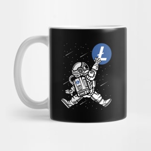 Astronaut Litecoin Lite Coin LTC To The Moon Crypto Token Cryptocurrency Wallet Birthday Gift For Men Women Kids Mug